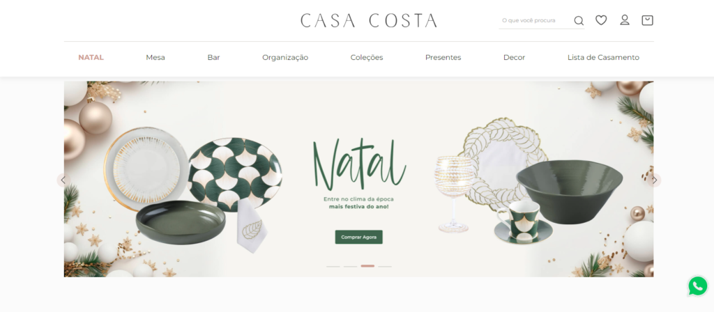 Inicio de la web de Casa Costa