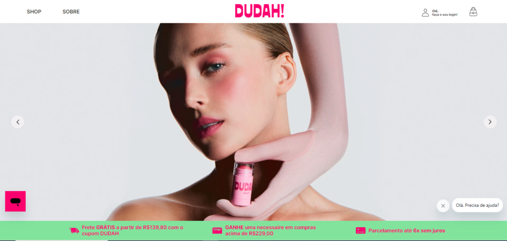 Inicio del sitio web de Dudah! Belleza