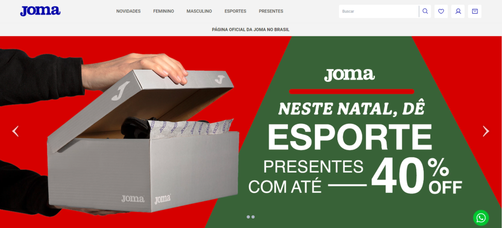 Inicio web joma