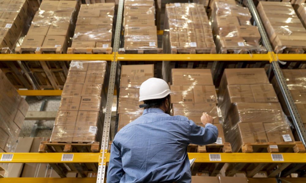 Homem realizando o gerenciamento de produtos durante o fulfillment